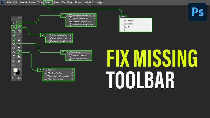 Can'T Find Quick Selection Tool Photoshop