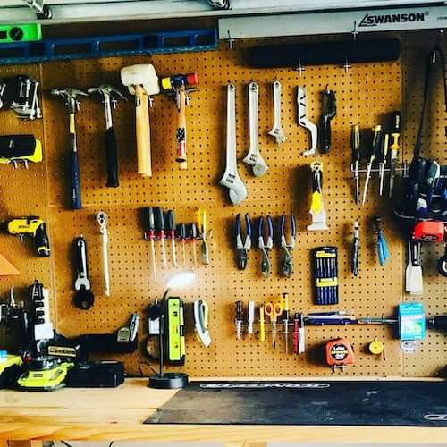 How to Organize Tools on a Pegboard