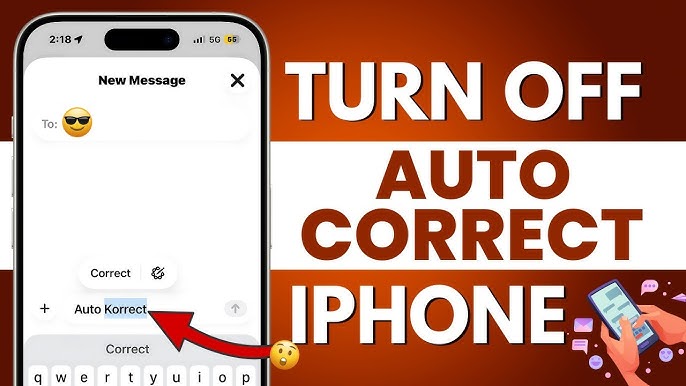How to Remove Auto Correct in Iphone