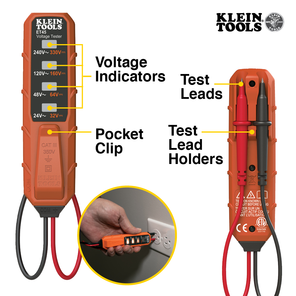 How to Use a Klein Tools Voltage Tester