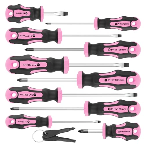 Pink Snap on Screwdriver Set
